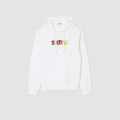 Sweats & Joggings*SANDRO Hoodie à Capuche Wild Animals blanc