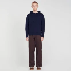 Sweats & Joggings|Pulls & Gilets*SANDRO Hoodie En Maille Marine