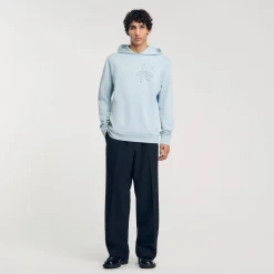 Sweats & Joggings*SANDRO Hoodie Fleur à Capuche Baby Blue