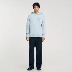 Sweats & Joggings*SANDRO Hoodie Fleur à Capuche Baby Blue