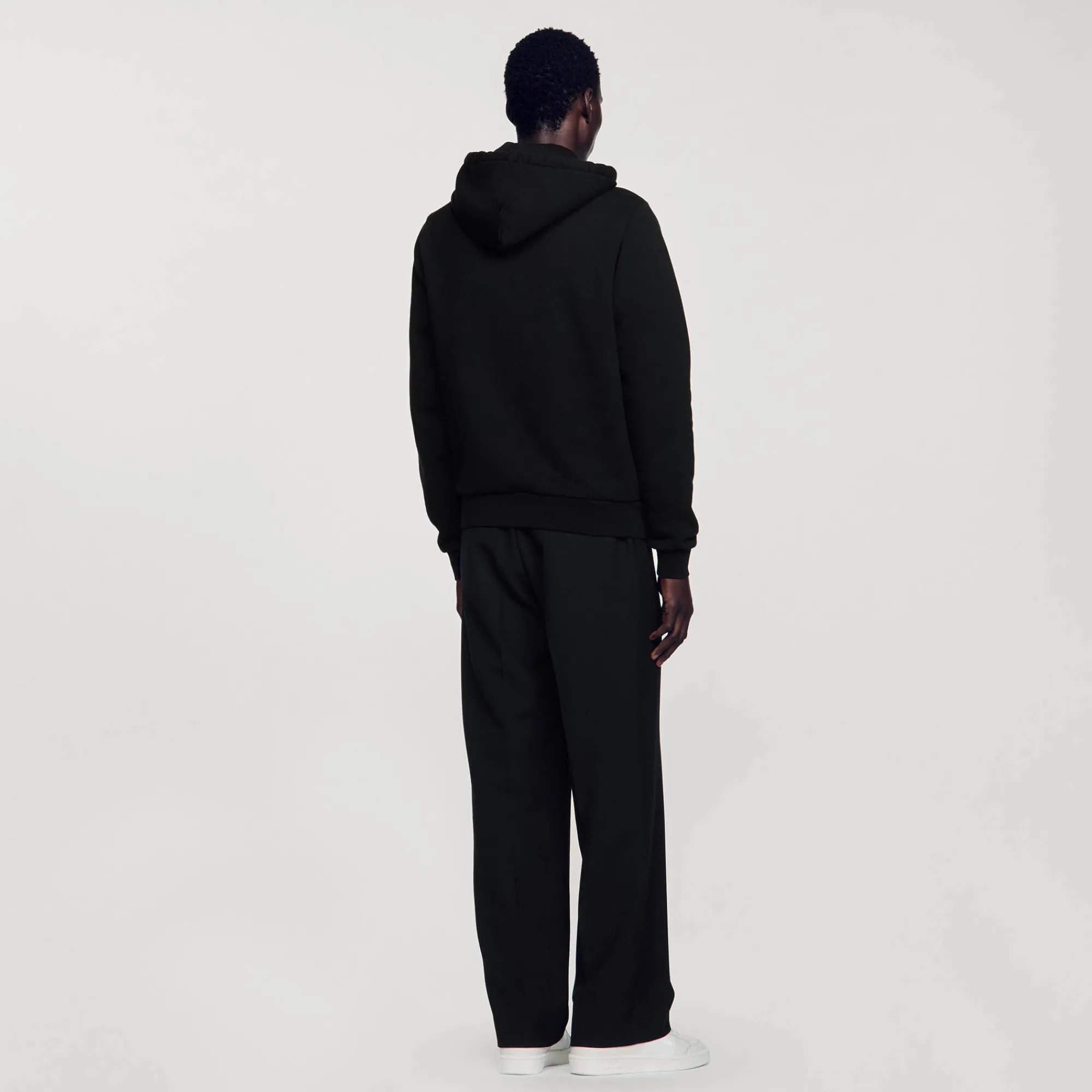 Sweats & Joggings*SANDRO Hoodie Molletonné à Capuche Noir