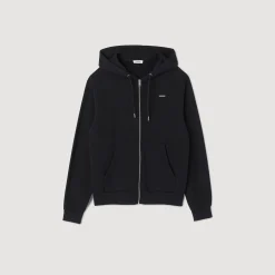 Sweats & Joggings*SANDRO Hoodie Molletonné à Capuche Noir