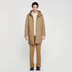 Manteaux & Blousons*SANDRO Imperméable Mac Kaki clair