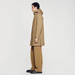 Manteaux & Blousons*SANDRO Imperméable Mac Kaki clair