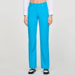 Pantalons & Jeans*SANDRO Jean à Plis Turquoise