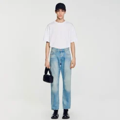 Jeans*SANDRO Jean Délavé Denim