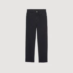 Pantalons & Jeans*SANDRO Jean Droit à Bords Francs Denim