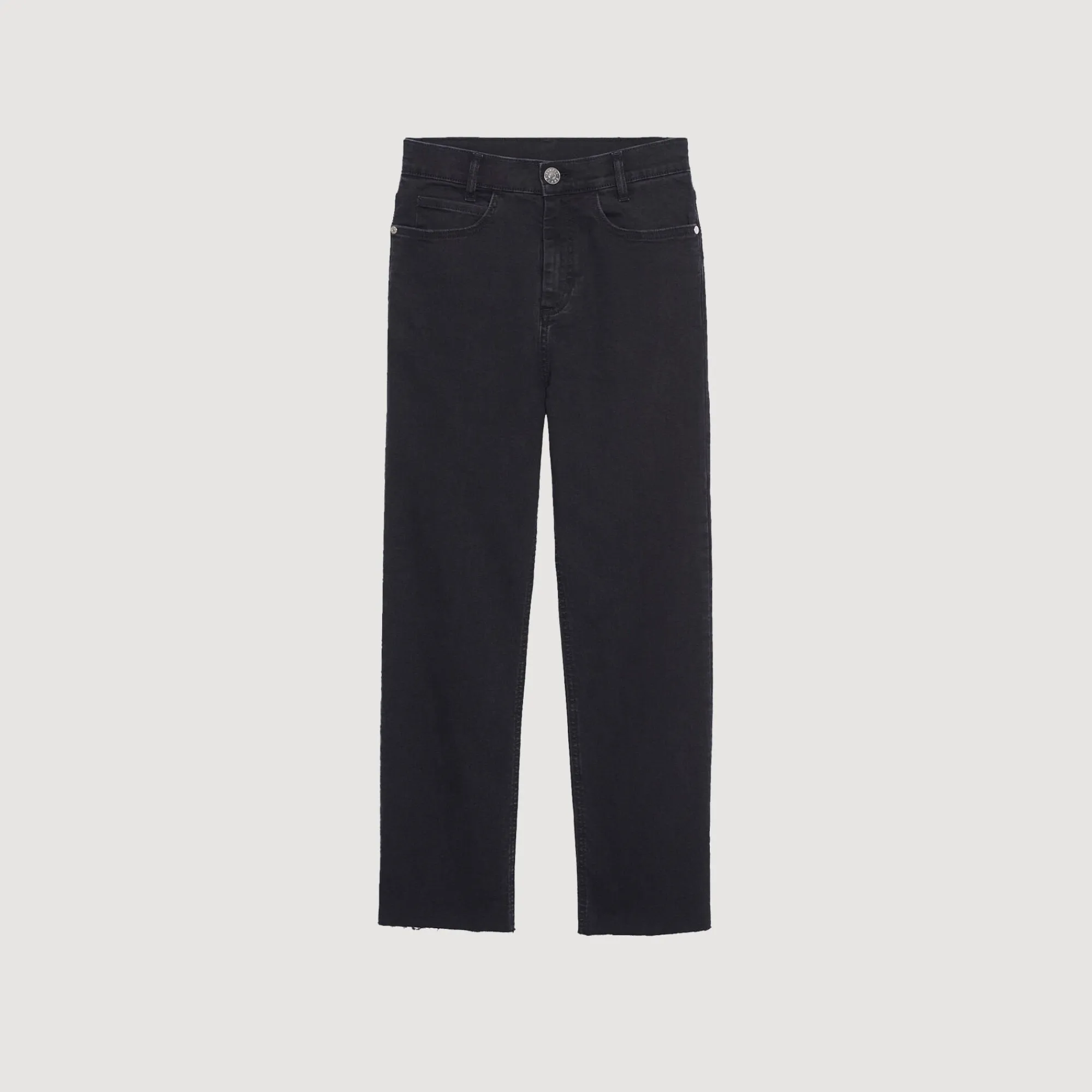 Pantalons & Jeans*SANDRO Jean Droit à Bords Francs Denim