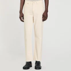 Jeans*SANDRO Jean En Coton Ecru