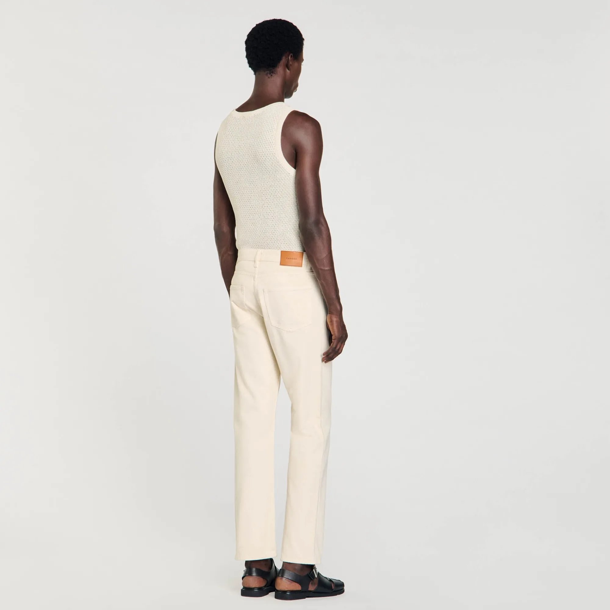 Jeans*SANDRO Jean En Coton Ecru