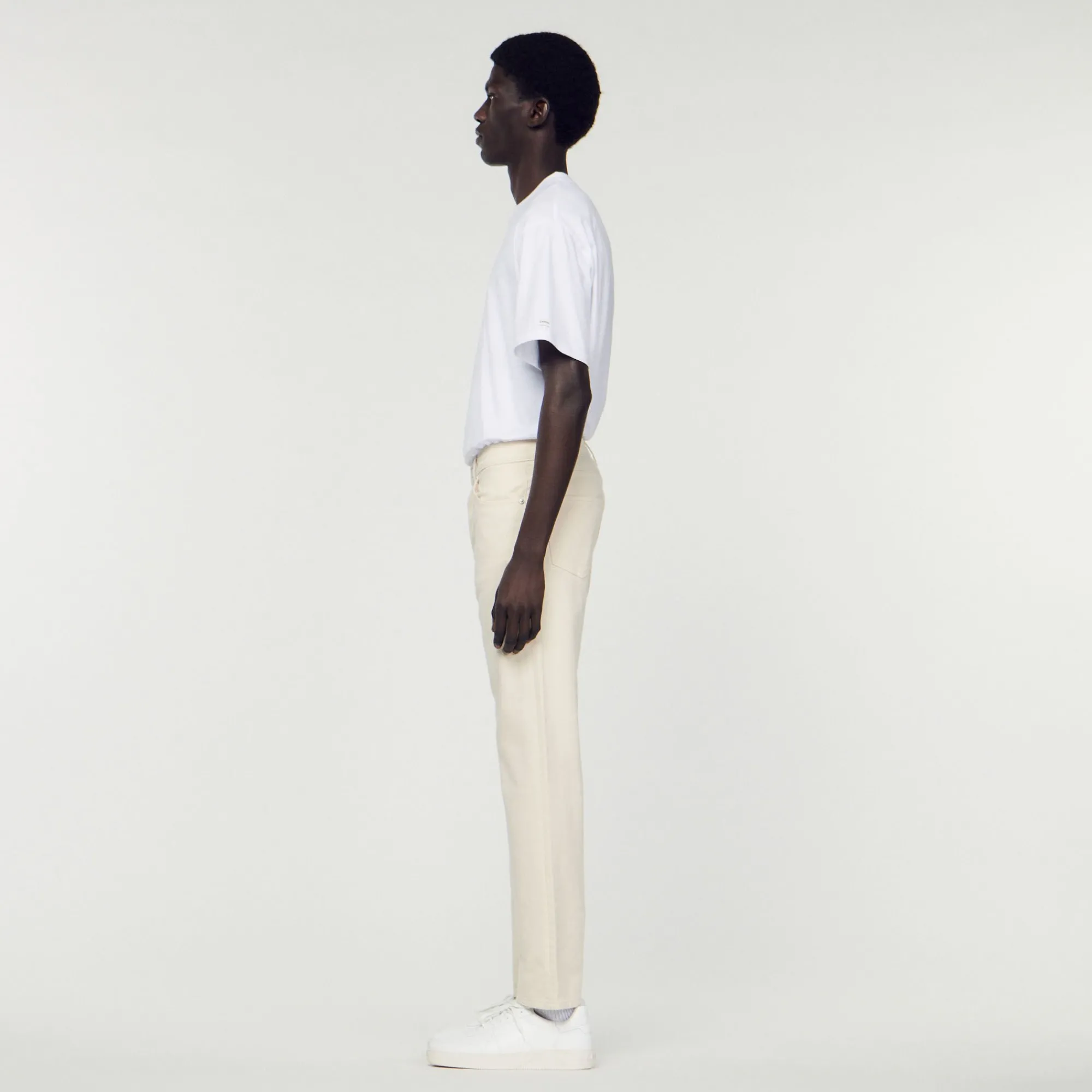 Jeans*SANDRO Jean En Coton Ecru