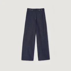 Ensembles|Pantalons & Jeans*SANDRO Jean Large Brut Bleu brut