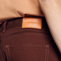 Jeans*SANDRO Jean Regular Marron Foncé
