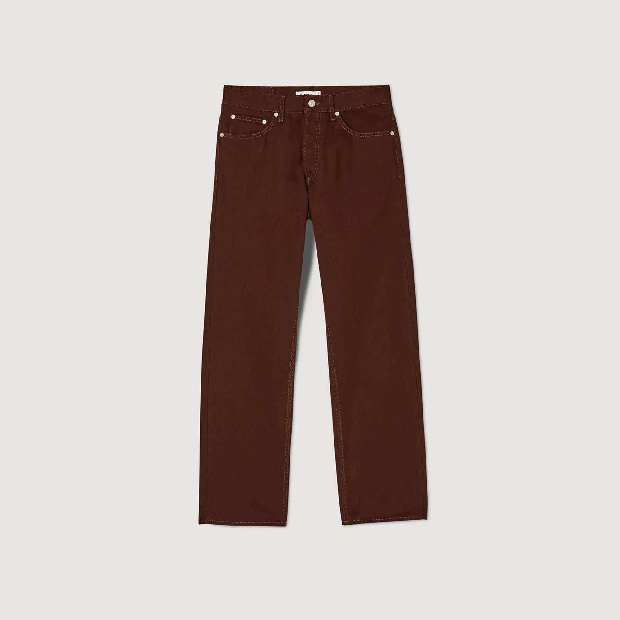 Jeans*SANDRO Jean Regular Marron Foncé
