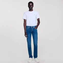 Jeans*SANDRO Jean Slim Avec Délavage Waterless Denim