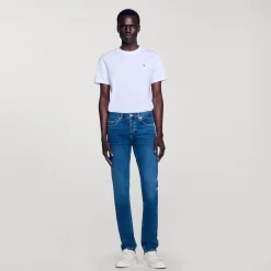 Jeans*SANDRO Jean Slim Avec Délavage Waterless Denim