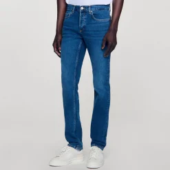 Jeans*SANDRO Jean Slim Avec Délavage Waterless Denim