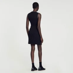 Ensembles|Jupes & Shorts*SANDRO Jupe Courte Ornée De Perles Noir