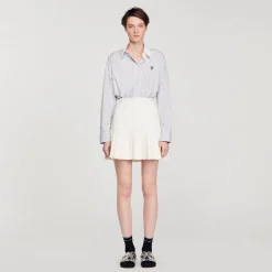 Jupes & Shorts*SANDRO Jupe Plissée blanc