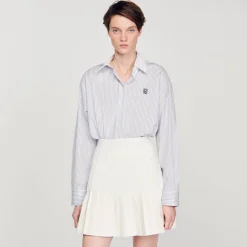 Jupes & Shorts*SANDRO Jupe Plissée blanc