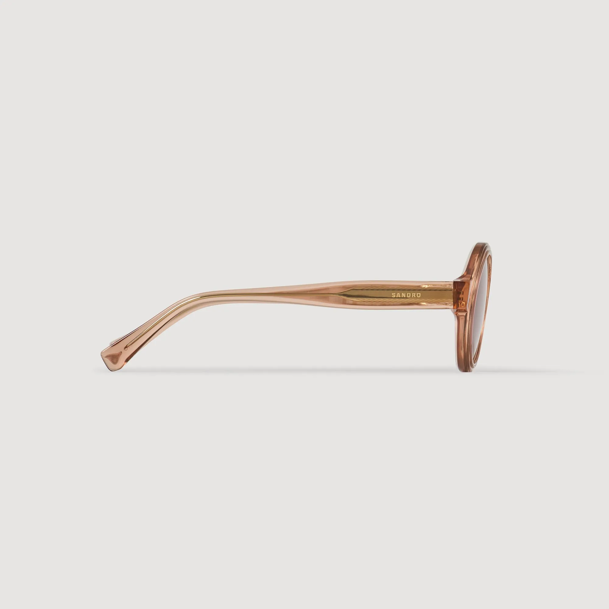 Lunettes De Soleil*SANDRO Lunettes De Soleil Rondes Beige