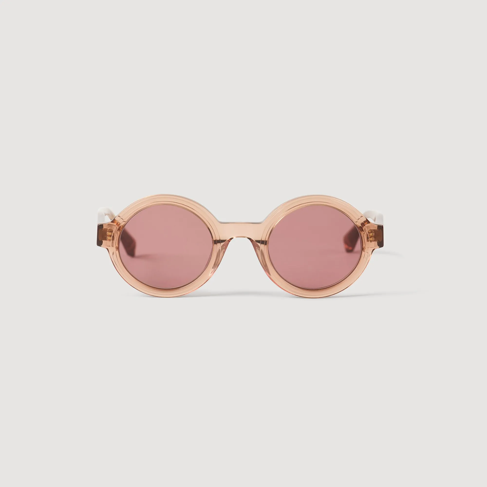 Lunettes De Soleil*SANDRO Lunettes De Soleil Rondes Beige