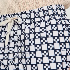 Maillots De Bain|Pantalons & Shorts*SANDRO Maillot De Bain Square Cross Ecru / Marine