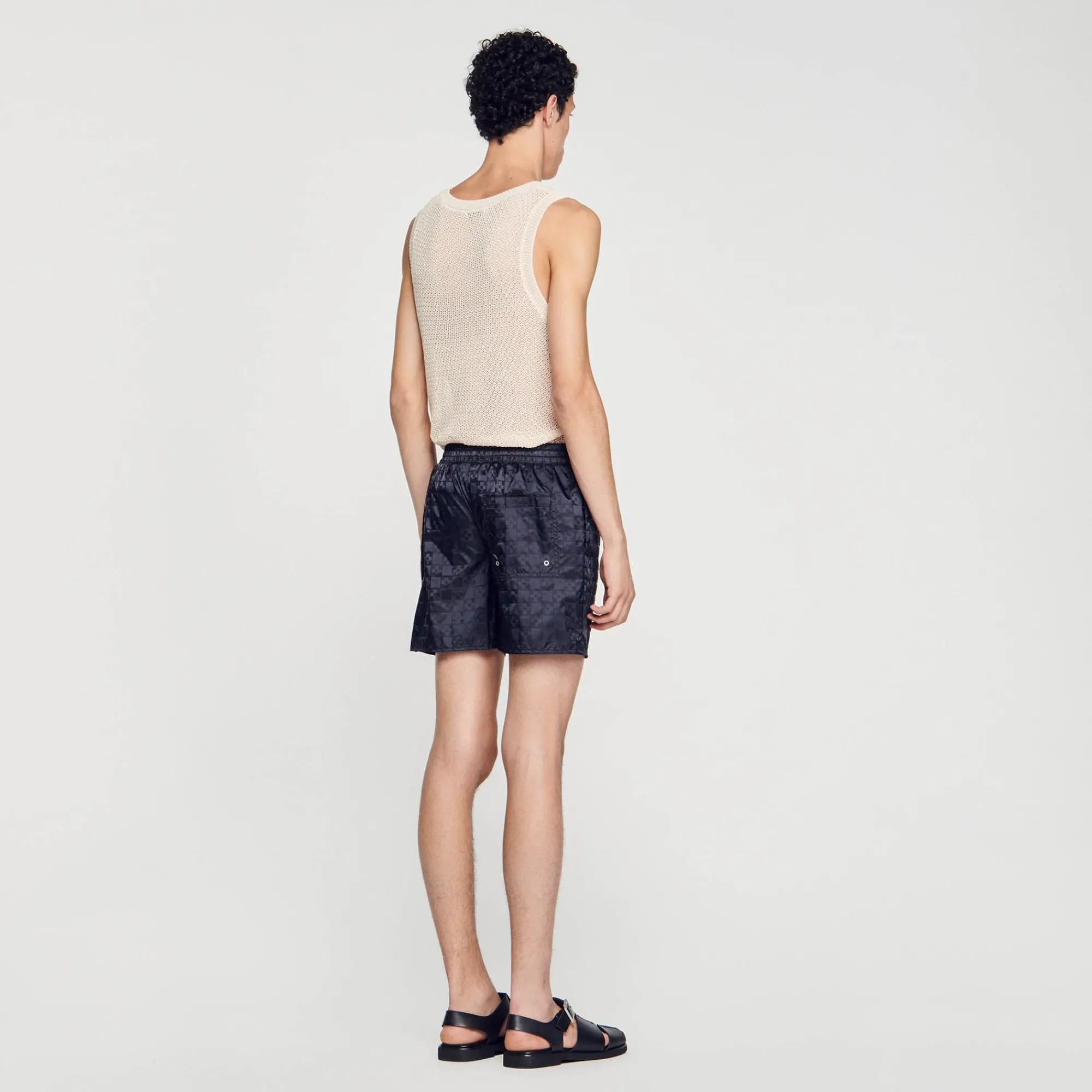 Pantalons & Shorts|Maillots De Bain*SANDRO Maillot De Bain Squarecross Noir