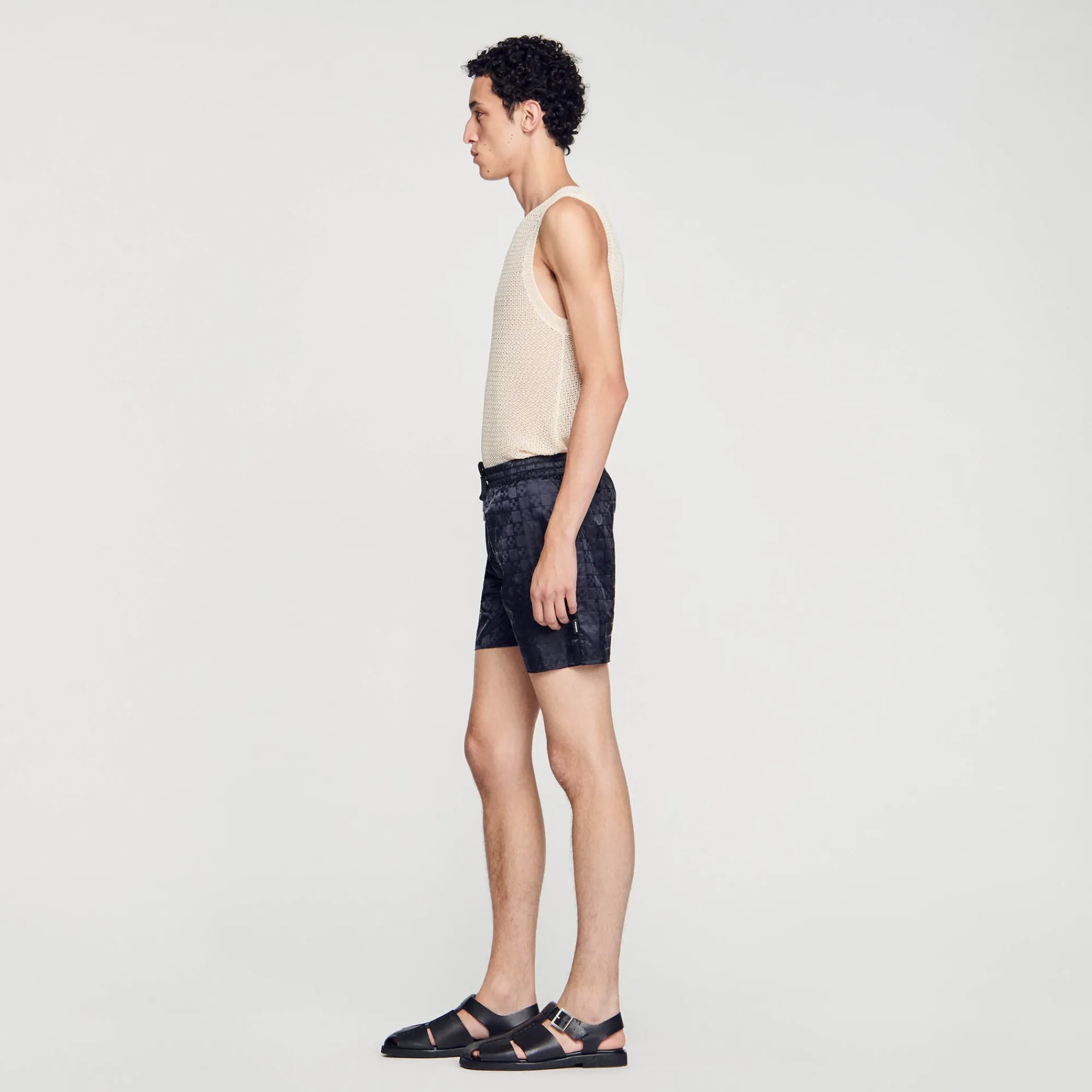 Pantalons & Shorts|Maillots De Bain*SANDRO Maillot De Bain Squarecross Noir