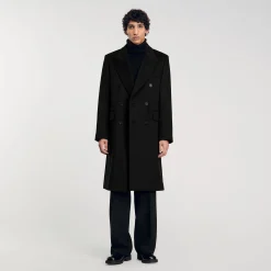 Manteaux & Blousons*SANDRO Manteau 3/4 Croisé Noir
