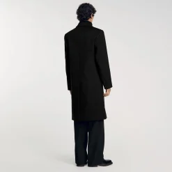 Manteaux & Blousons*SANDRO Manteau 3/4 Croisé Noir
