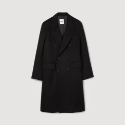 Manteaux & Blousons*SANDRO Manteau 3/4 Croisé Noir
