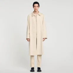 Manteaux & Blousons*SANDRO Manteau Mac Long Beige