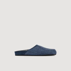 Mocassins & Mules*SANDRO Mules Strassées Bleu