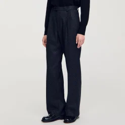 Ensembles|Pantalons & Jeans*SANDRO Pantalon à Rayures Gris Foncé