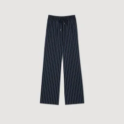 Ensembles|Pantalons & Jeans*SANDRO Pantalon à Rayures Bleu