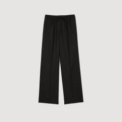 Costumes|Pantalons & Jeans*SANDRO Pantalon à Rayures Marron Foncé