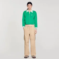 Pantalons & Jeans*SANDRO Pantalon Cargo Beige