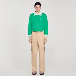 Pantalons & Jeans*SANDRO Pantalon Cargo Beige