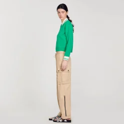 Pantalons & Jeans*SANDRO Pantalon Cargo Beige
