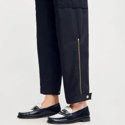 Pantalons & Jeans*SANDRO Pantalon Cargo Noir
