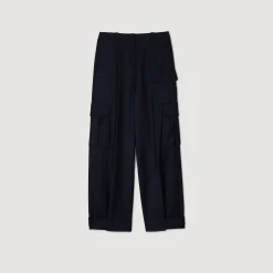 Ensembles|Pantalons & Jeans*SANDRO Pantalon Cargo Marine