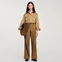 Pantalons & Jeans*SANDRO Pantalon Cargo Glaise