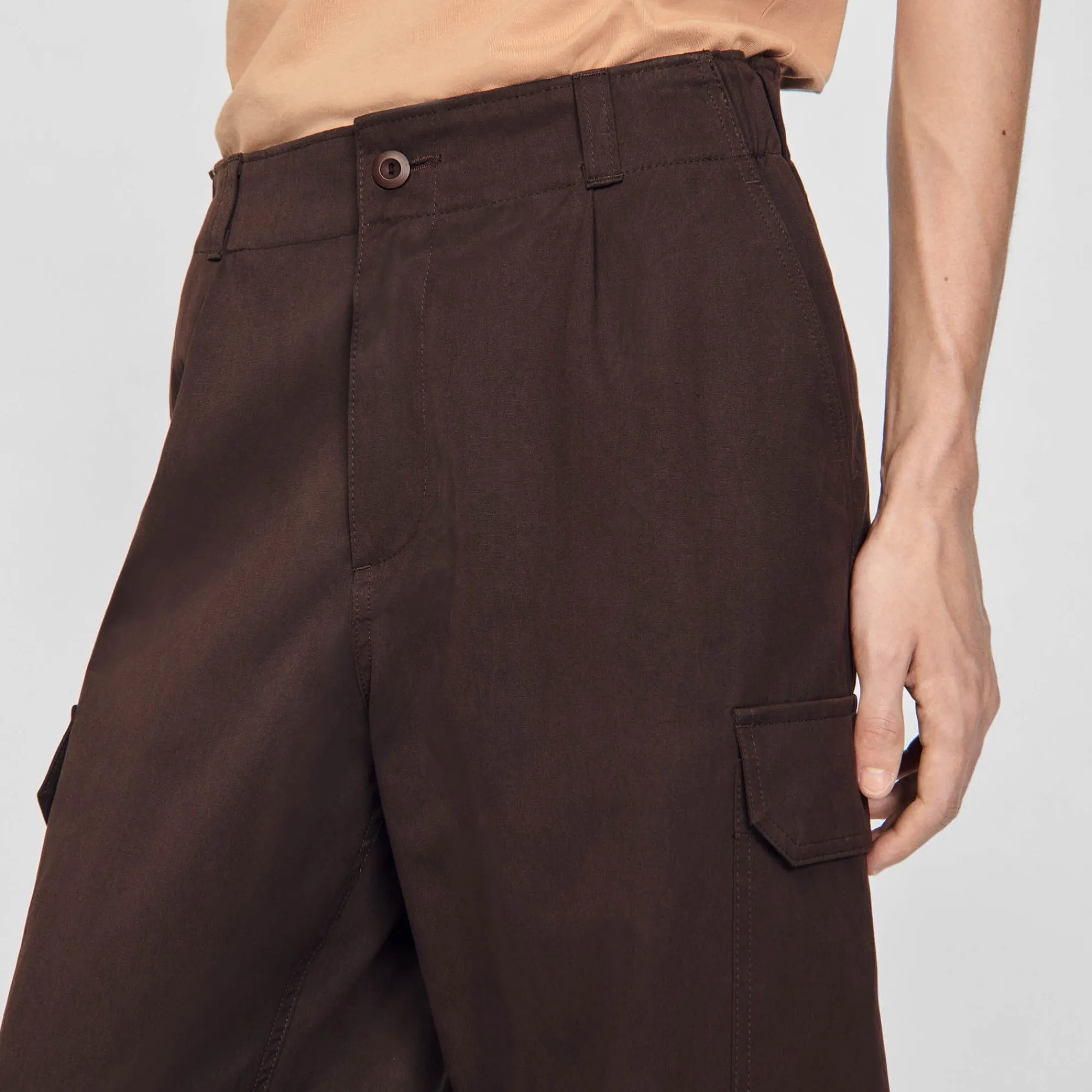 Pantalons & Shorts*SANDRO Pantalon Cargo Marron