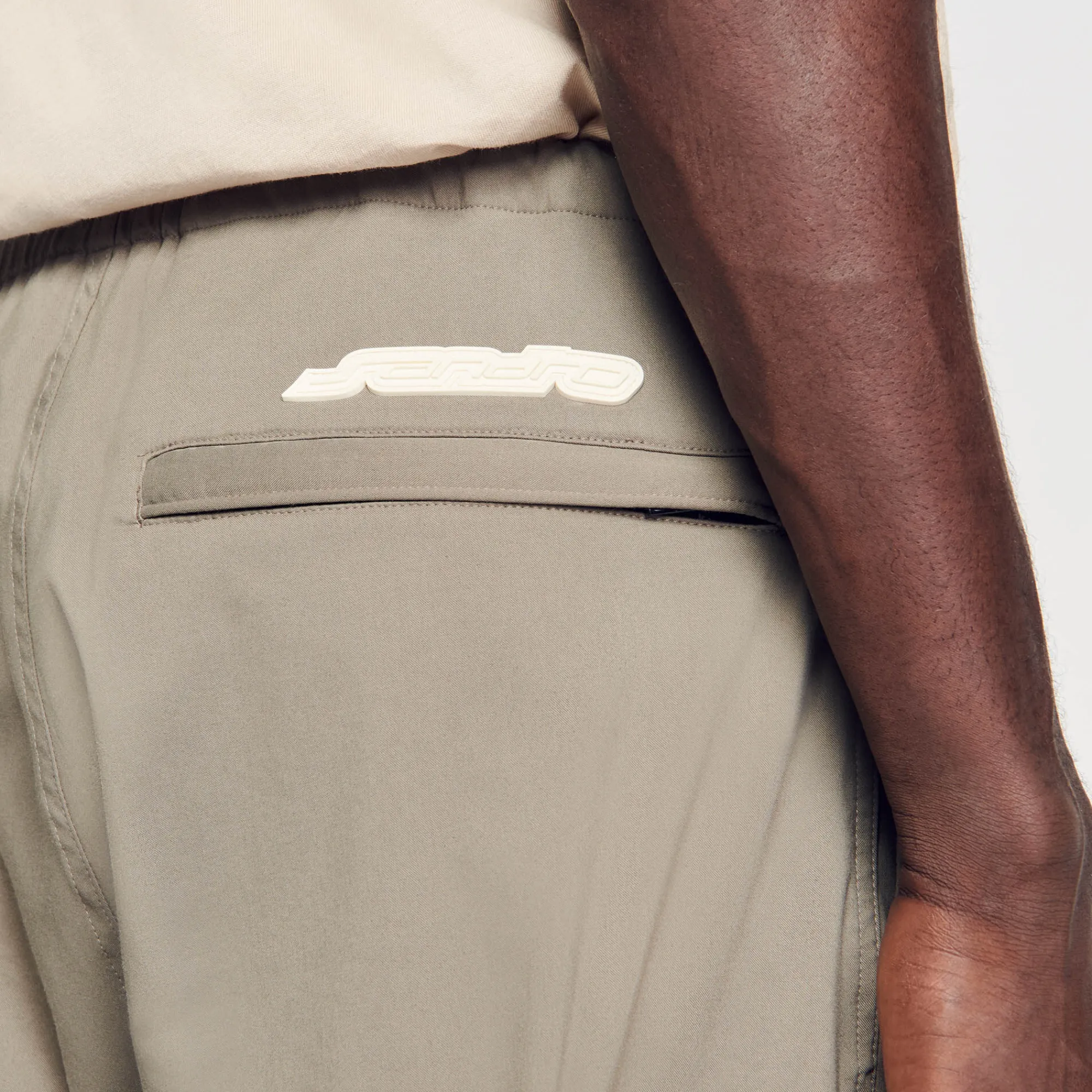 Pantalons & Shorts*SANDRO Pantalon Cargo Kaki clair