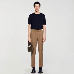 Pantalons & Shorts*SANDRO Pantalon Cargo vert clair