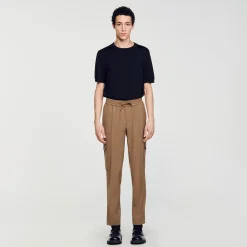 Pantalons & Shorts*SANDRO Pantalon Cargo vert clair