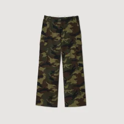 Pantalons & Shorts*SANDRO Pantalon Cargo Camouflage Camouflage kaki