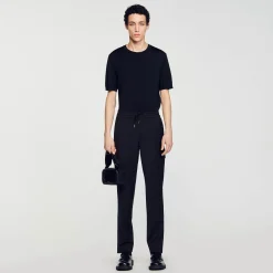 Pantalons & Shorts*SANDRO Pantalon Cargo élastiqué Noir