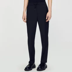Pantalons & Shorts*SANDRO Pantalon Cargo élastiqué Noir